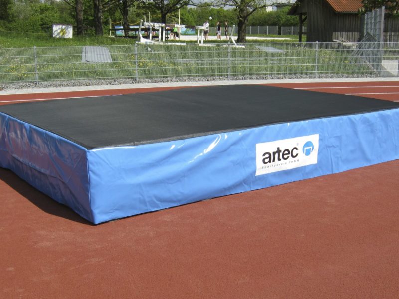 High jump landing area GOLD with slatted frame 5 x 3 m