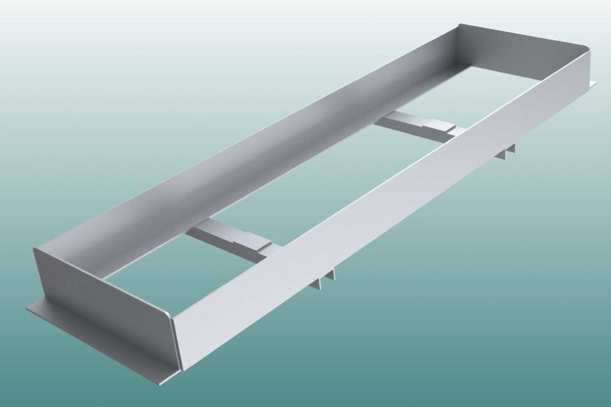 Einbauwanne aus Aluminium für Absprungbalken Weitsprung von artec