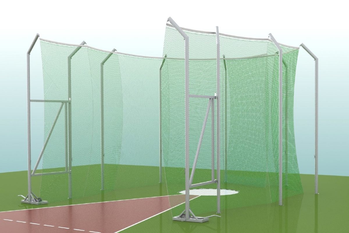 Cage for discus and hammer throwing (5.50 m height) from the manufacturer