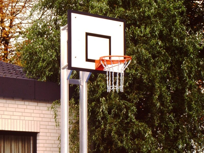 Basketball system - two mast design made of aluminum