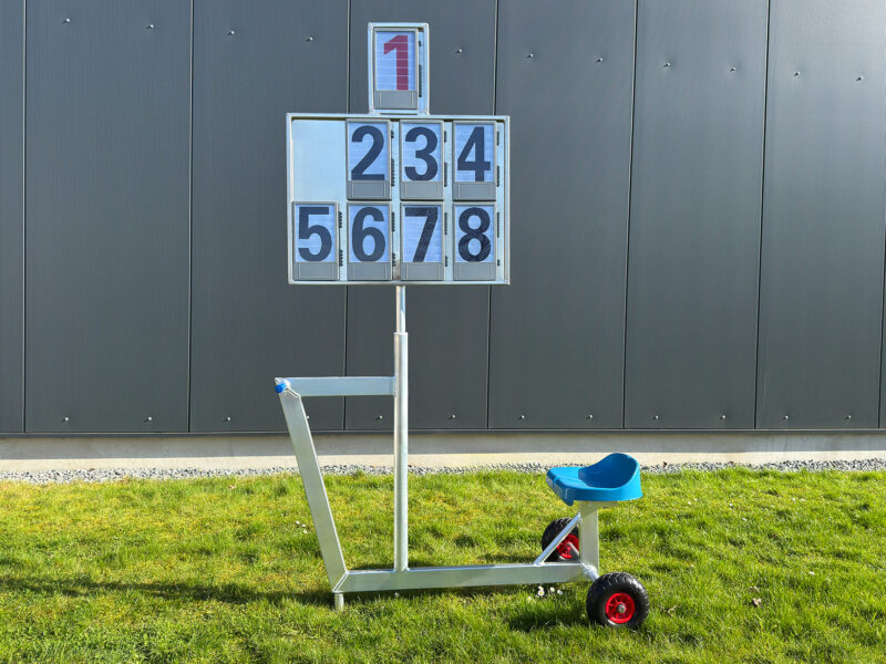 Mobile and rotating scoreboard