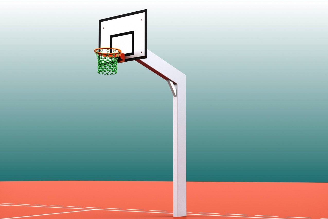 Basketballanlage Vandalo aus Aluminium