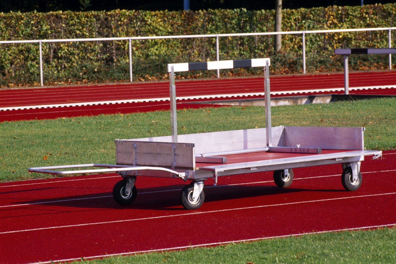 Transportwagen für Stadiongeräte aus Aluminium