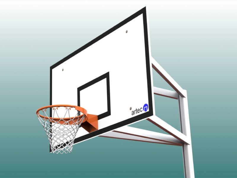 Hochwertige Basketballanlage aus Aluminium
