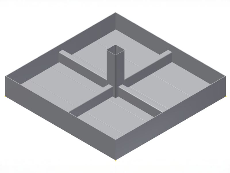 Installation box for beach volleyball posts 80 x 80 mm