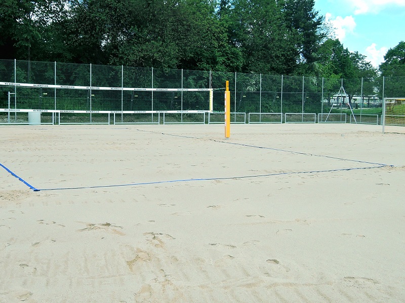 Marking for beach volleyball courts