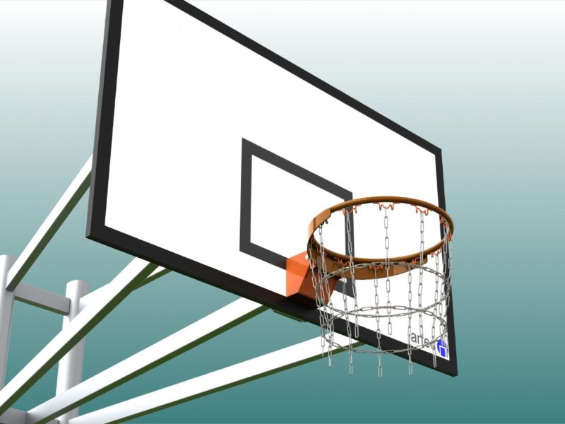 Basketball-Kettennetz aus Stahl, feuerverzinkt