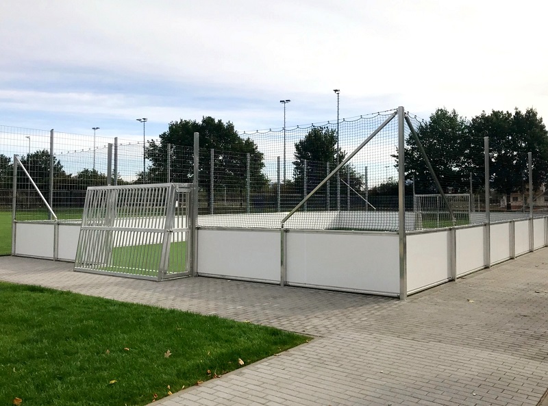 Stationary soccer court